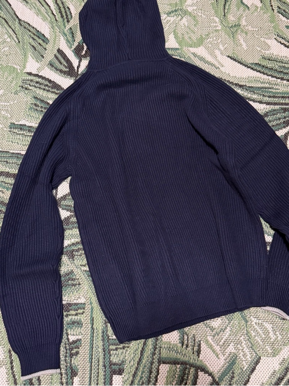 Collars & Co. Holland Quarter Zip Hoodie Sweater Mens Size XL Navy Blue NEW - Picture 5 of 7